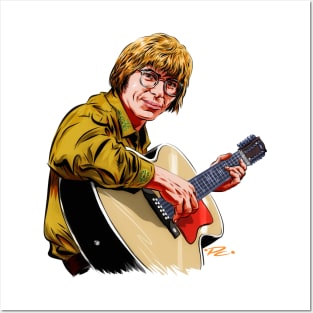 John Denver - An illustration by Paul Cemmick Posters and Art